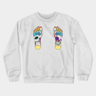 Foot Reflexology Map Crewneck Sweatshirt