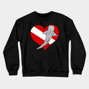 Whale Shark Diver Crewneck Sweatshirt