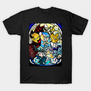Sea fairy and moonlight - stained glass cookie run mural T-Shirt