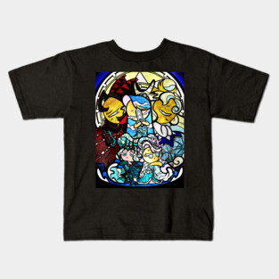 Sea fairy and moonlight - stained glass cookie run mural Kids T-Shirt
