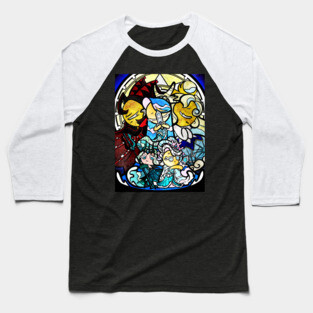 Sea fairy and moonlight - stained glass cookie run mural Baseball T-Shirt