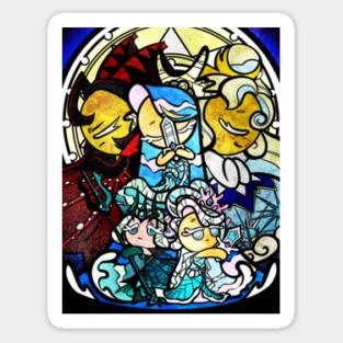 Sea fairy and moonlight - stained glass cookie run mural Magnet
