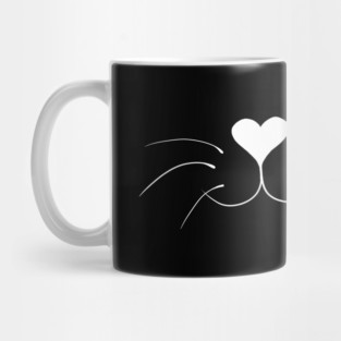 Black Cat Face Mug