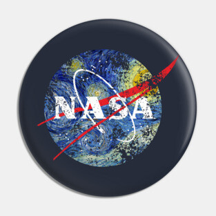 Nasa Starlight distressed Pin