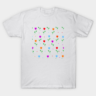 Colored tulips. T-Shirt