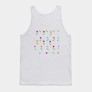 Colored tulips. Tank Top