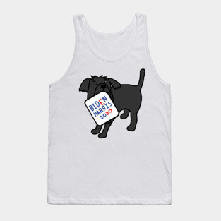 Cute Dog with Biden Harris Sign Tank Top