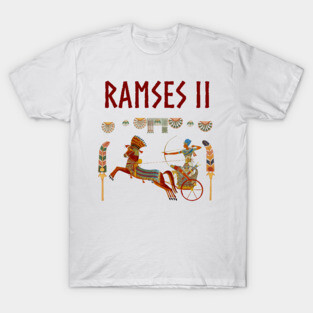Pharaoh Ramses II Chariot Ancient Egypt T-Shirt