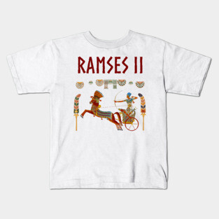Pharaoh Ramses II Chariot Ancient Egypt Kids T-Shirt