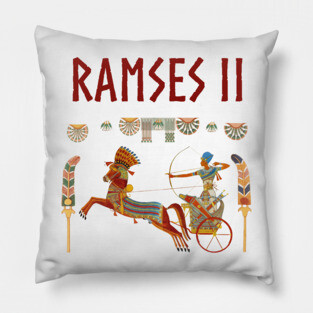 Pharaoh Ramses II Chariot Ancient Egypt Pillow