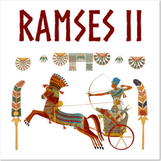 Pharaoh Ramses II Chariot Ancient Egypt Posters and Art