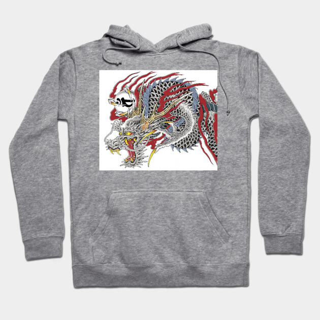 Kiryu Kazuma dragon tattoo Yakuza Tattoo Hoodie TeePublic