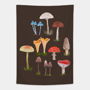 Mushrooms Tapestry