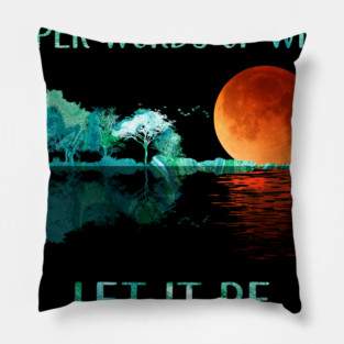let it be - guitar lake vintage Pillow