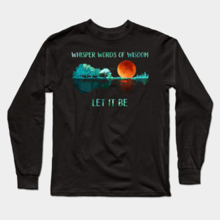 let it be - guitar lake vintage Long Sleeve T-Shirt