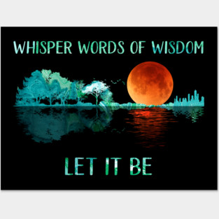 let it be - guitar lake vintage Posters and Art