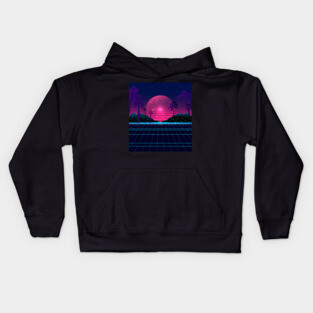 80s Flashback Synthwave Kids Hoodie