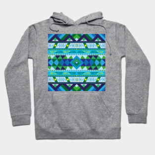 Native American lush colour pattern design Hoodie