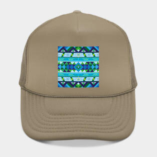 Native American lush colour pattern design Hat
