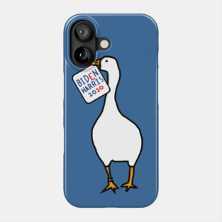 White Goose with Stolen Biden Harris Sign Phone Case