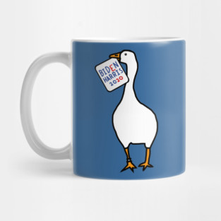 White Goose with Stolen Biden Harris Sign Mug