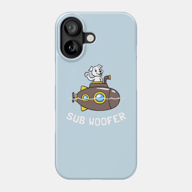 Sub Woofer Phone Case by dumbshirts