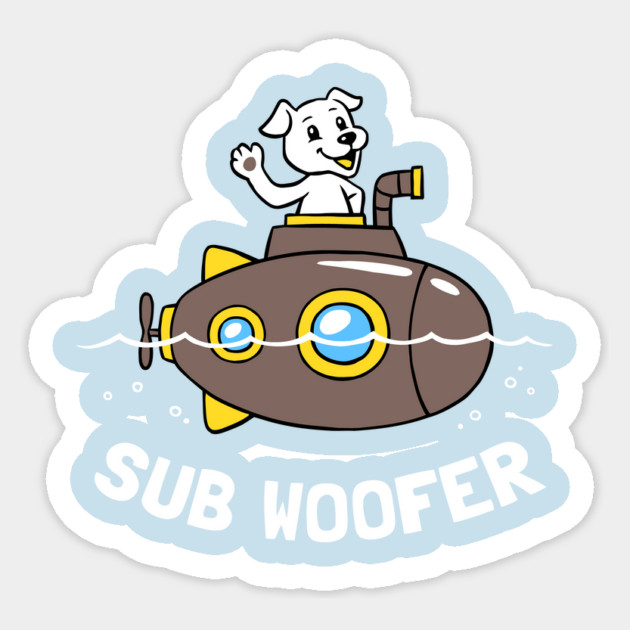 Sub Woofer Sticker by dumbshirts