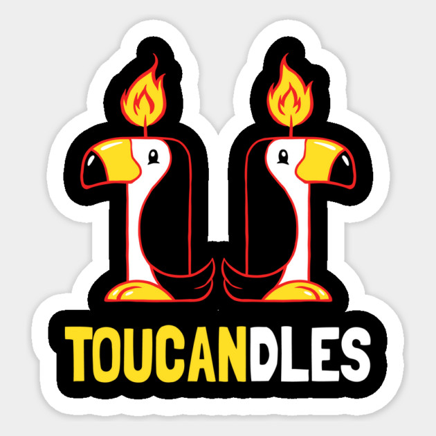 Toucandles Sticker by dumbshirts