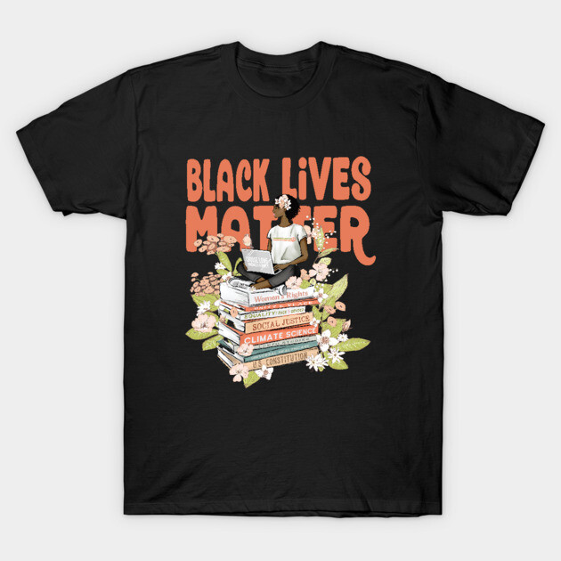 Black Lives Matter - Woman Power T-Shirt by Jitterfly