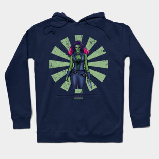 Gamora Retro Japanese Guardians Of The Galaxy Hoodie