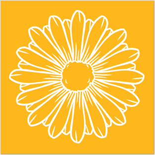 daisy flower Posters and Art