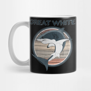 Great white Shark Vintage Logo Mug