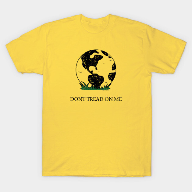 Earth Gadsden Flag (Don't Tread on Me) T-Shirt by NotMyEarth