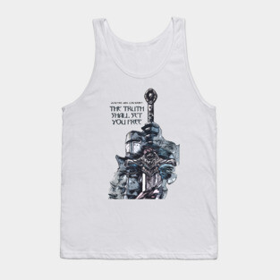 Knights Templar motto / The crusader / Veritas Vos Liberabit Tank Top