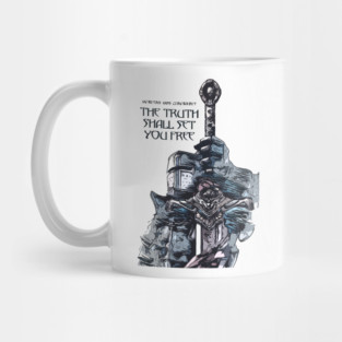 Knights Templar motto / The crusader / Veritas Vos Liberabit Mug