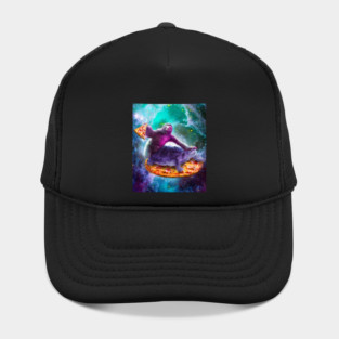 Trippy Space Sloth Turtle - Sloth Pizza Hat