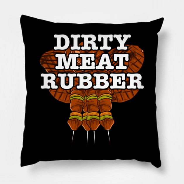 Dirty Meat Rubber Pillow by belownormal