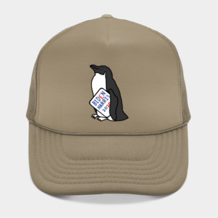 Penguin with Biden Harris Sign Hat