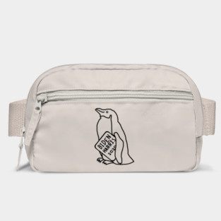 Penguin with Biden Harris Sign Outline Bag