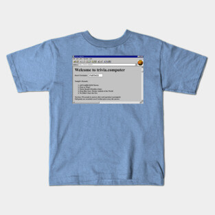 trivia.computer - Bobby G's Trivia Kids T-Shirt