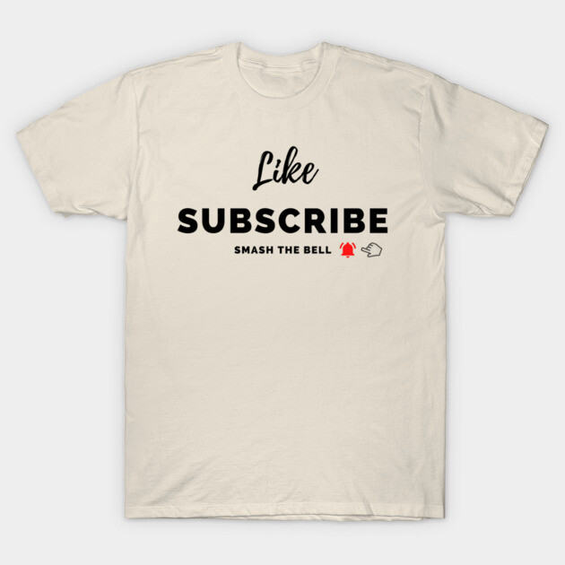 Like, Subscribe, Smash the Bell Mug, Mask, Tote T-Shirt by DeniseMorgan