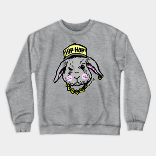 Easter Hip Hop Bunny Rabbit Tee Crewneck Sweatshirt