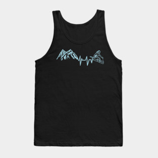 Ski and Mountains - Funny Wintersports Skiing Gift Tank Top