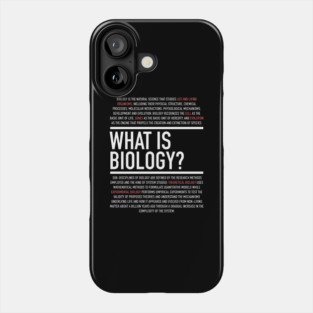 Biology Defined - Biology Teacher Phone Case