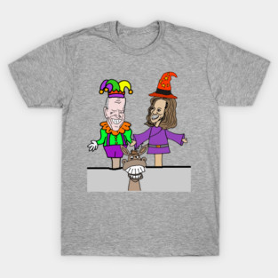 Funny Anti Biden and Harris Puppets Political Art T-Shirt