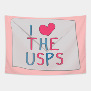 I love the USPS (save the USPS) Tapestry
