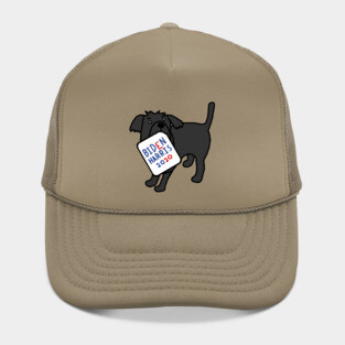 Small Dog with Biden Harris Sign Hat