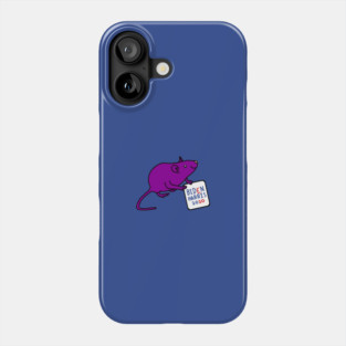 Small Rat with Biden Harris Sign Phone Case