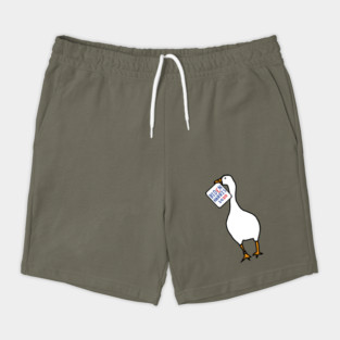 Small Goose with Stolen Biden Harris Sign Shorts