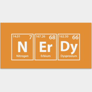 Nerdy Elements Spelling Posters and Art